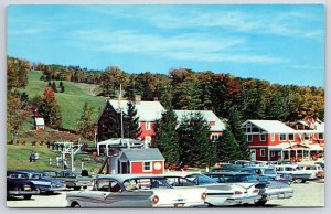 Base Buildings And Chairlift Bromley Mountain Manchester Vermont VT Postcard