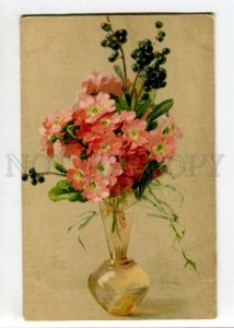 402739 Flowers in Vase by C. KLEIN vintage SKOBELEV SOCIETY PC