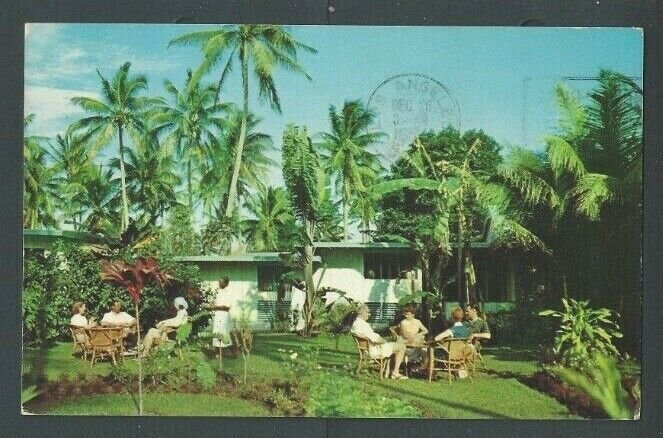 1947 Post Card Pago Pago Samoa Beachcomber Hotel W/#C48 Scarce Usage