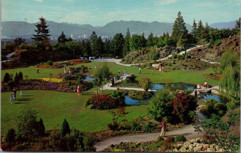 Rock Gardens Arboretum Little Mountain Vancouver BC c1960 Vintage Postcard D88