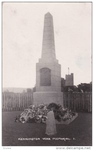 RP: Kennington War memorial , KENNINGTON , Ontario , Canada , 1922