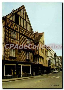 Modern Postcard Dreux Old Houses Grande Rue