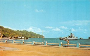 Samana, Dominican Republic SAMANA'S JETTY  Pier~Boardwalk~Ships ca1950s Postcard