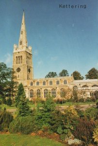 Northamptonshire Postcard - Kettering - Church of St Peter and St Paul RRR413