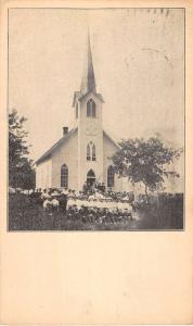 Cedar Falls Iowa Church Chapel Street View Antique Postcard K85362