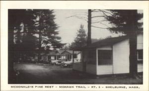 Shelburne MA McDonald's Pine Rest Postcard