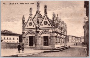 Pisa-Chiesa Di S. Maria Della Spina Catholic Church in Pisa Italy Postcard