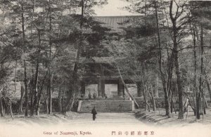 Gate Of Nanzenji Kyoto Antique Japanese Postcard