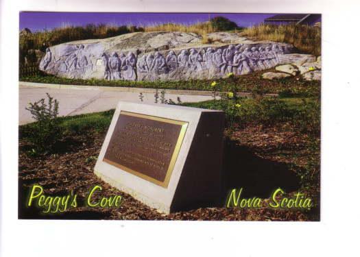 DeGarthe Carved Faceface Sculpture, Fishers, Peggy's Cove Nova Scotia, Beachc...