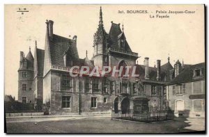 Old Postcard Bourges Palais Jacques Coeur The front