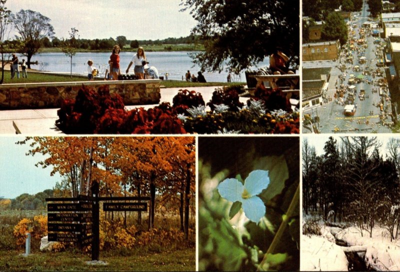 Indiana North Liberty Potato Creek State Recreation Area Multi vIew