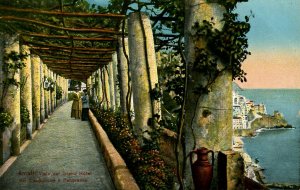 Italy - Amalfi. Walkway at Hotel dei Cappuccini