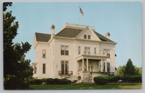 State View~Front View IL Governors Mansion~Springfield~1839~Vintage Postcard
