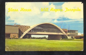VINITA OKLAHOMA ROUTE 66 GLASS HOUSE RESTAURANT OLD ADVERTISING POSTCARD