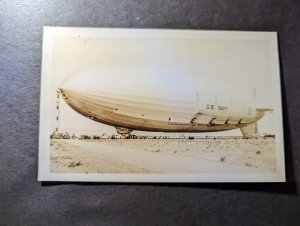 Mint USA Aviation Zeppelin Postcard USS Akron RPPC