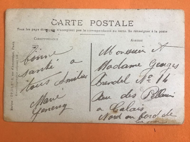 France 1908    Dirigible Balloon Zeppelin Airship Postcard R39468