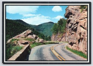 State View~US 64 @ Highlands & Franklin North Carolina~Continental Postcard