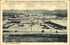 Oak Ridge Tennessee TN WWII Jackson Square City of Atomic Bomb Vintage Postcard