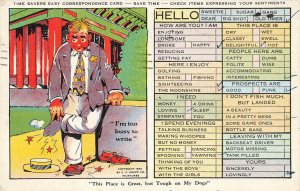 Ray Walters Time Savers Easy Corresponding Card Curt Teich Postcard