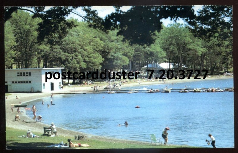 dc53 - MIDLAND Ontario Postcard 1960s Little Lake Park