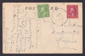 Postcard, United States, Sparrows Point MD, High School Building