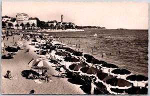 La Cote D'Azur Saint Raphael La Piage France Bathing Beach Postcard