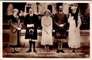 RPPC Royal Betrothal, Prince Henry Duke Gloucester, Royalty Vintage Postcard Z14