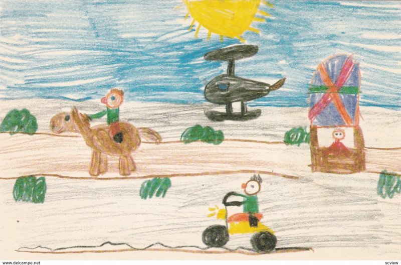 CAMBRIDGE BAY , NWT, Canada, Expo-1986 ; Child Art #3