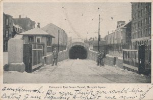 Enrance to East Boston Tunnel Maverick Square Boston MA Massachusetts pm 1906