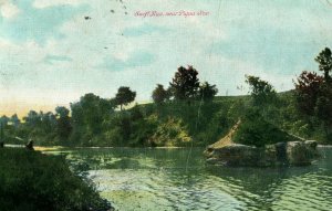Circa 1905 Swift Run River near Piqua, Ohio Early Postcard P18