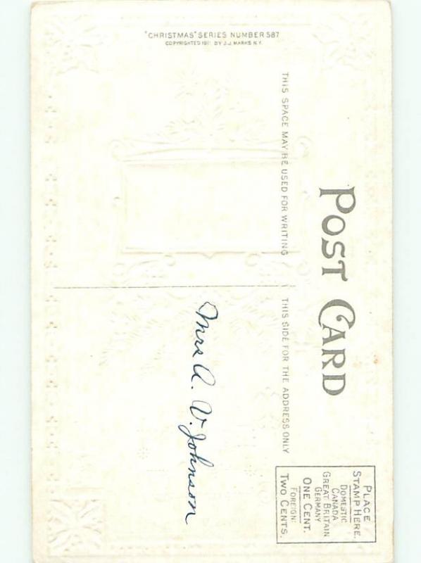 Divided-Back CHRISTMAS SCENE Great Postcard W9828