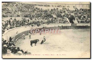 Old Postcard Bullfight Bullfight Arenes de Beziers Putting to death