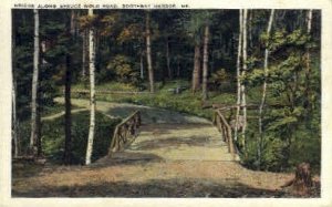 Bridge along Spruce Wold Road in Boothbay Harbor, Maine