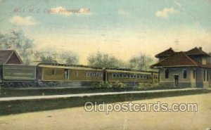 MC Depot, Hammond, IN, Indiana, USA Train Railroad Station Depot 1911 postal ...