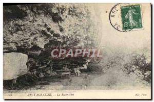 Old Postcard Arcy Sur La Roche Shelter Cury