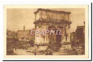  Italy Italia Roma Vintage Postcard rco Trionfade di tito idiot vist del Foro Ro