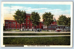 1924 The Damon Building Classic Car Road Rochester Minnesota Vintage Postcard
