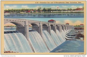 Ohio Columbus View Of Columbus Zoo and O'Shaughnessy Dam Curteich