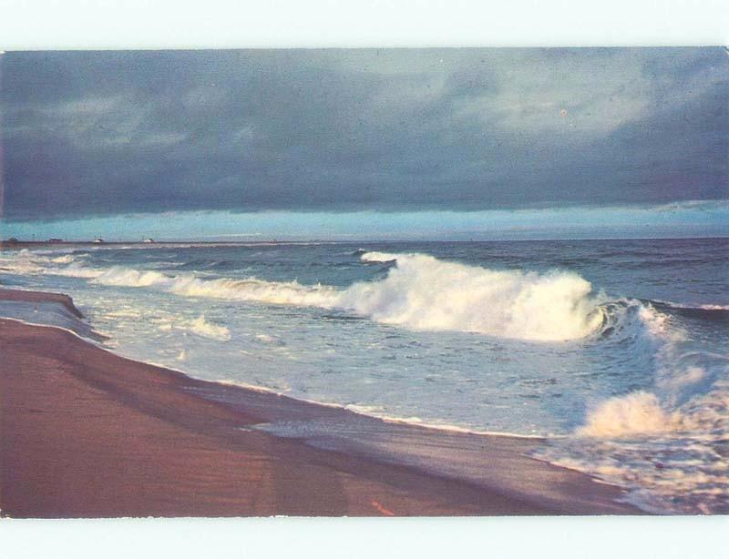 Pre-1980 WAVES CRASHING ON MYRTLE BEACH SHORE Postmarked Myrtle Beach SC d7555