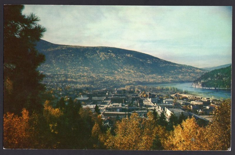 British Columbia NELSON overlooking town from Gyro Park - Chrome 1950s-1970s