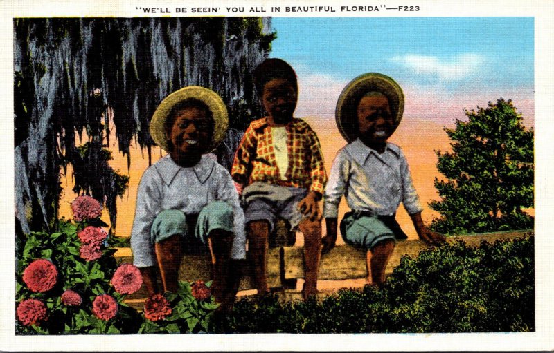 Black Americana We'll Be Seein' You All In Beautiful Florida 1937