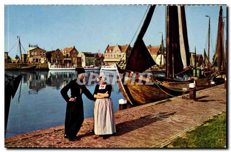 Netherlands Old Postcard Volendam