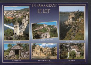 France Postcard - En Parcourant Le Lot - Cahors, Gariotte, Moulin etc B2397