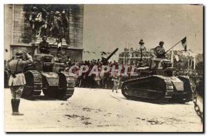 CARTE PHOTO Militaria Paris Tanks Tanks d & # 39assaut