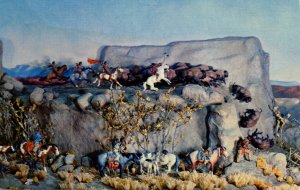 Canada - Alberta, Banff. Buffalo Jump at Luxton Museum