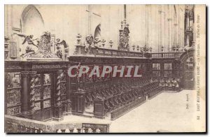 Old Postcard Saint Maximin la Sainte Baume The Choir Stalls Baslique