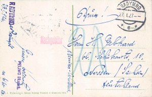 Poland 1927 Przemysl General View vintage postcard