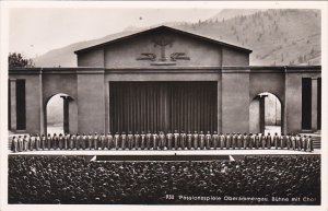 Germany Oberammergau Passionspiele Buehne mit Chor Real Photo