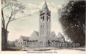Methodist Church Waukesha, Wis, USA Postcard