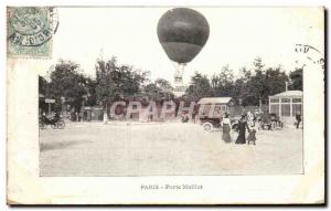 Old Postcard Paris Porte Maillot Blimp